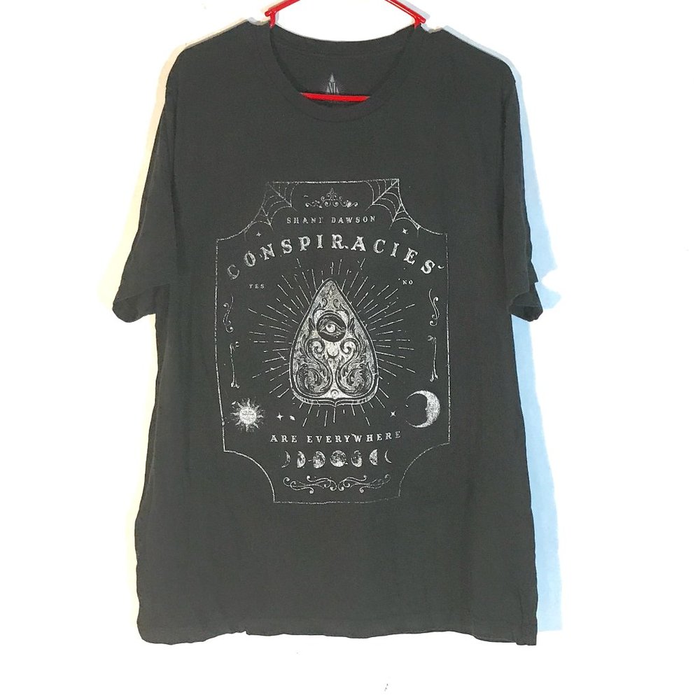 Conspiracies Are Everywhere Black Ouija Tee Short Sleeve T Shirt XL
